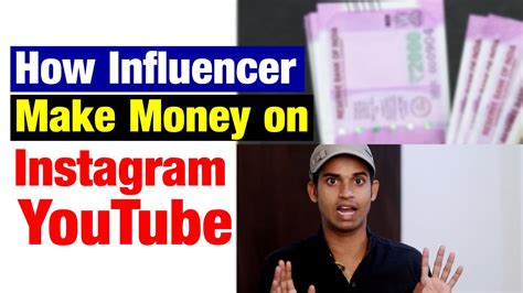how influencer make money on instagram and youtube influencer marketing youtube