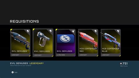 Halo 5 Evil Geniuses Req Pack Opening Youtube