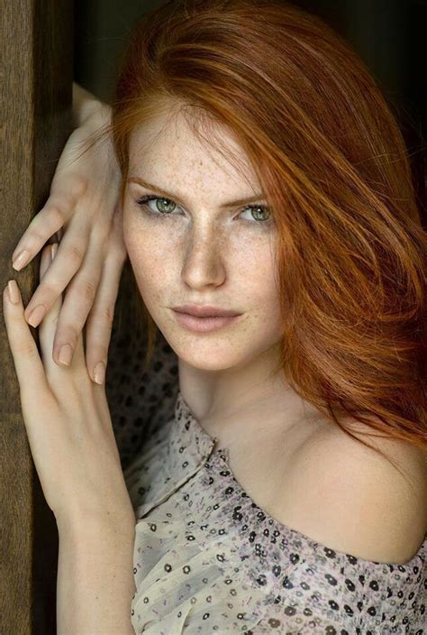 Chrissy Redhead Portrait Beauty Freckles Woman Lady Gorgeous