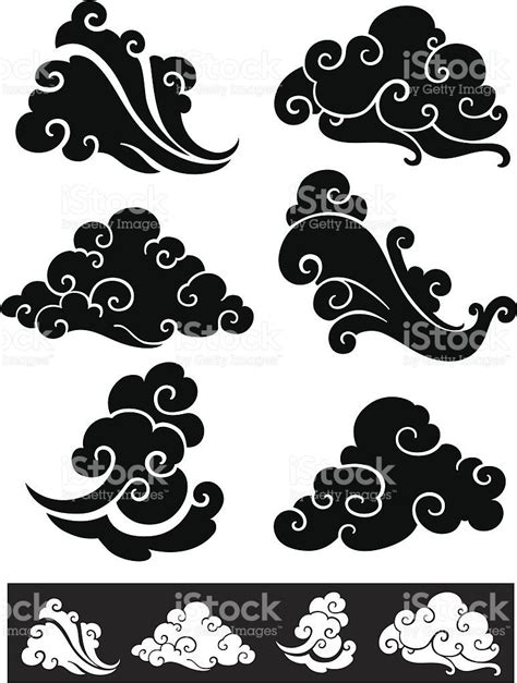 Japanese Clouds Vector At Vectorified Com Collection Of Japanese Clouds Vector Free For