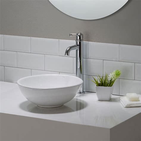 Kraus Elavo Ceramic Circular Vessel Bathroom Sink And Reviews Wayfairca
