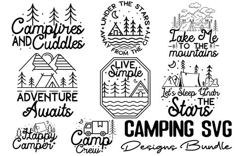 Camping Svg Designs Bundle Graphic By Diycraftsy Creative Fabrica