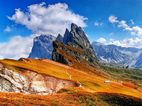 Trentino Lugares Dolomites Mountains Of Italy Photo