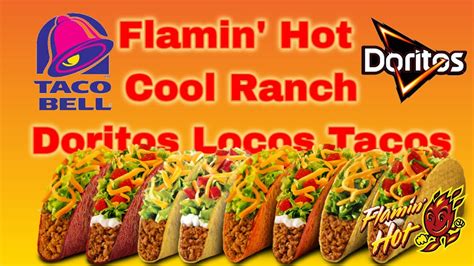 Taco Bell S Flamin Hot Cool Ranch Doritos Locos Tacos Spicy Food
