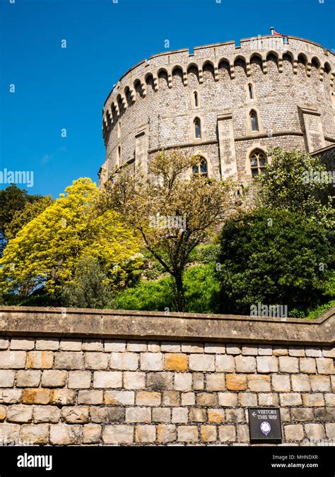 Round Tower The Keep Windsor Castle Windsor Berkshire England Uk