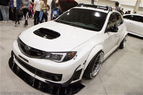 White Subaru Wrx Sti Hatchback