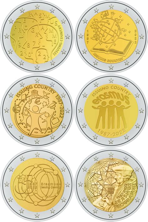 World Coin News 35th Anniversary Of Erasmus 2 Euro 2022 Choose Your
