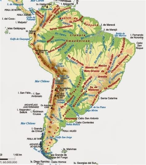 Accidentes Geográficos De América Latina