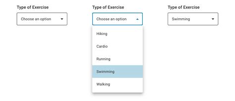 Exposed Dropdown Menu Enterprise Digital Design System