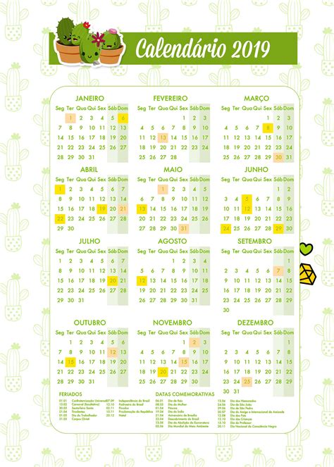 Planner Para Professores Tema Cactos Verde Calendario Professor Fazendo A Nossa Festa