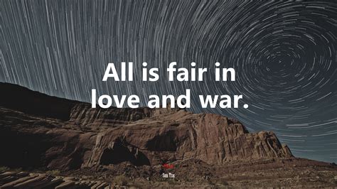 607707 All Is Fair In Love And War Sun Tzu Quote 4k Wallpaper