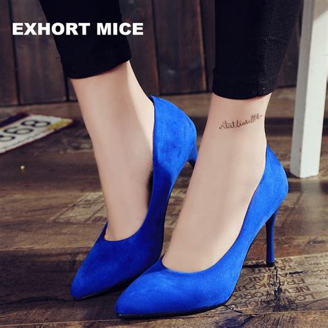 2017 Hot Women Shoes Pointed Toe Pumps Suede Leisure Dress