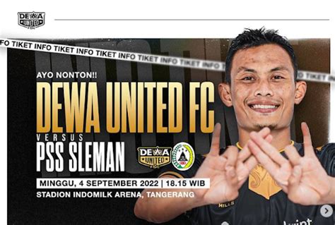 Link Live Streaming Dewa United Vs Pss Sleman Pekan Ke Bri Liga