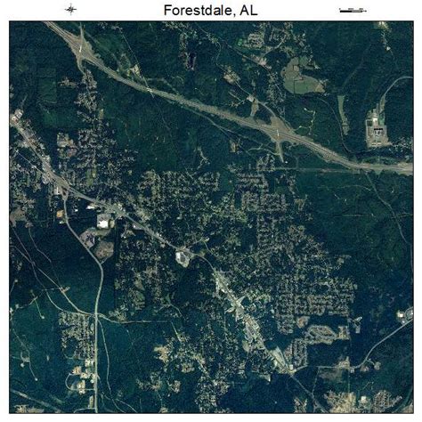 Aerial Photography Map Of Forestdale Al Alabama