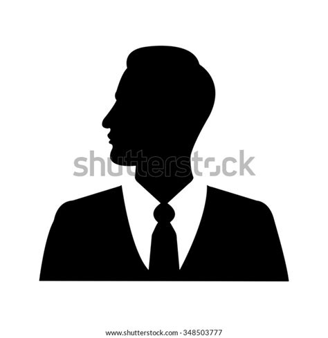 Illustration Vector Businessman Silhouette Profile Picture Stock Vector
