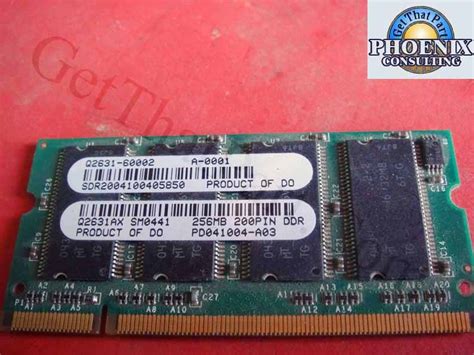 Hp 5550 Q2631ax 256mb Dimm Memory Module Q2631 60002