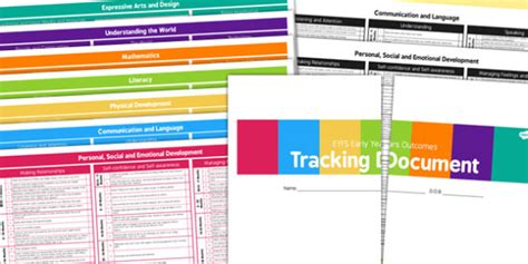 Eyfs Early Years Outcomes Tracking Document Teacher Made