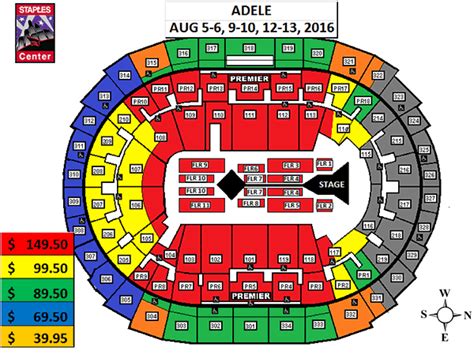 Concert Staples Center Seating Map
