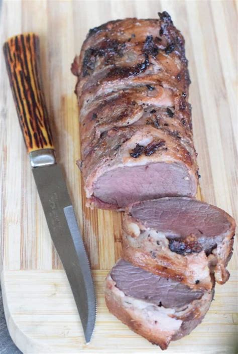 It can be prepared a number of ways and works well with so many different seasoning mixtures. Bacon-Wrapped Venison Backstrap Roast - Grits and Gouda