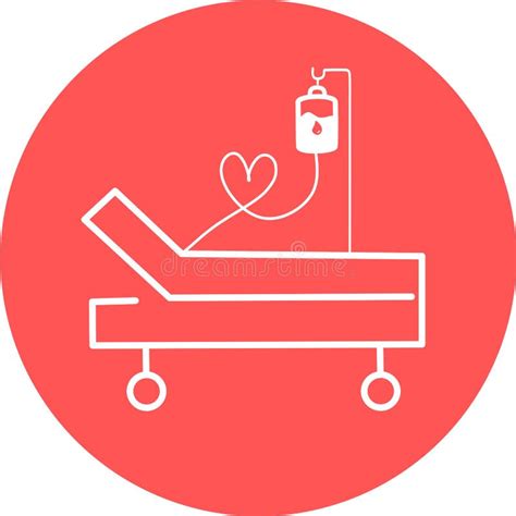 Hospital Bed Intensive Care Unit Icon Resuscitation Rehabilitation