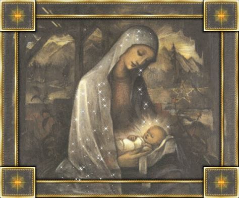 Božićne Animacije Majka Marija Bogorodica I Isus Krist Božić