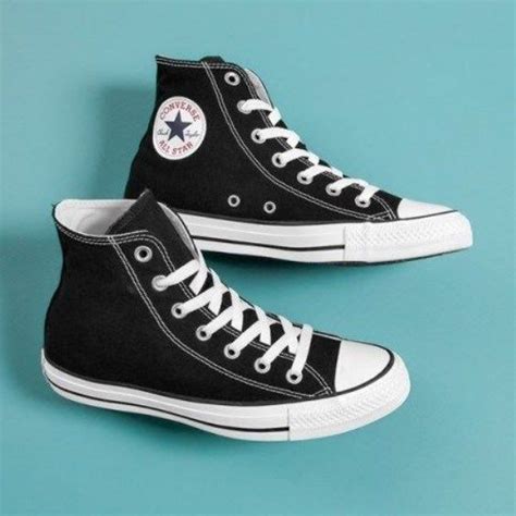 Black And White High Top Converse Sneakers All Star Converse Brand