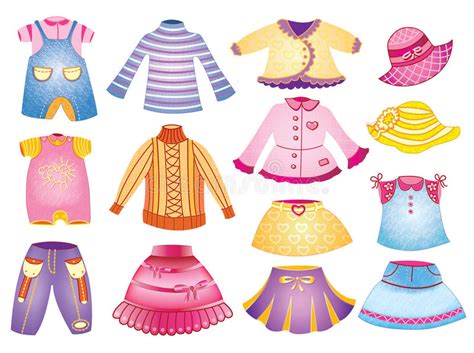 Collection Of Children S Clothing Stock Vector