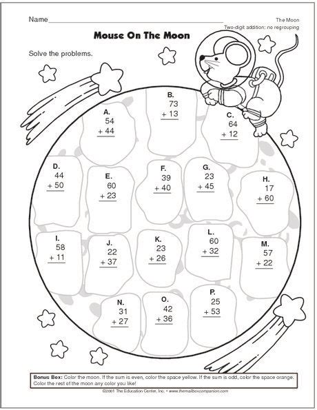 2 Digit Addition With Regrouping Coloring Pages Sketch Coloring Page