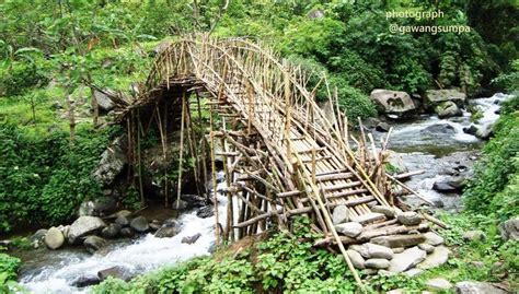 Bamboo Bridge Garden Bridge Bamboo Art Outdoor Structures