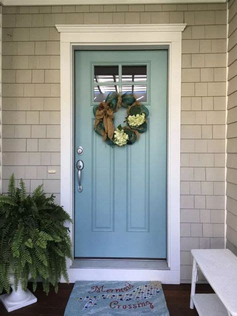 Light Blue Front Door Paint Color For A Contemporary Look In 2020