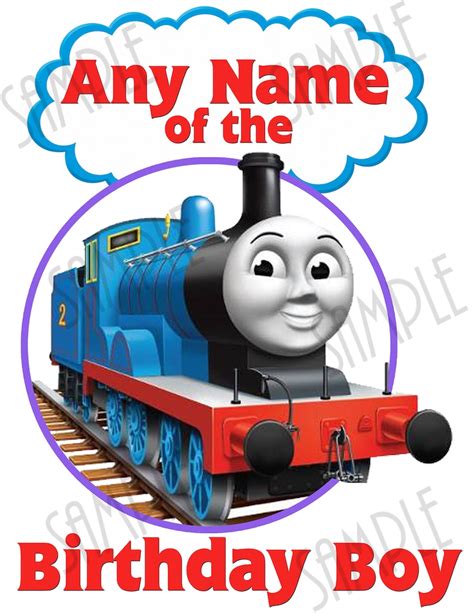 Thomas The Train Any Name Of Birthday Boy Svg Instant Download Etsy