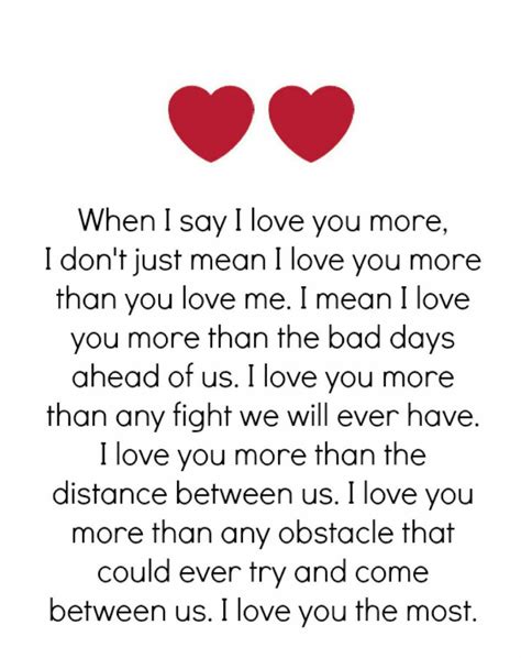 When I Say I Love You More Simple Love Quotes Love You More