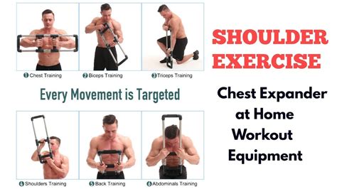 Chest Expander Shoulder Exercises At Home Youtube