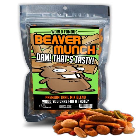 Beaver Munch Spicy Trail Mix Healthy T Funny Trail