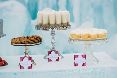 Cocoa And Fig A Winter Wonderland Wedding Dessert Table Wedding