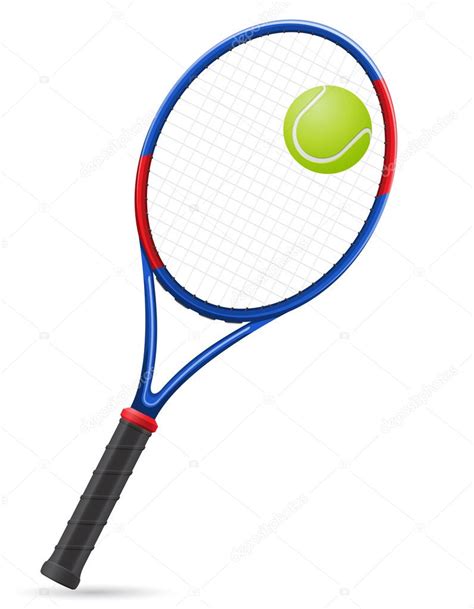 Tennis Racket And Ball Vector Illustration Stock Vector Image By