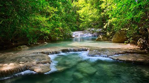 Free Download Mountain River With Small Rapids Hd Desktop Wallpaper Hd