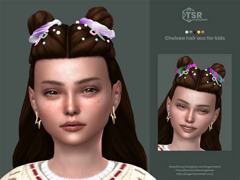 The Sims Resource Chelsea Hair Acc For Kids