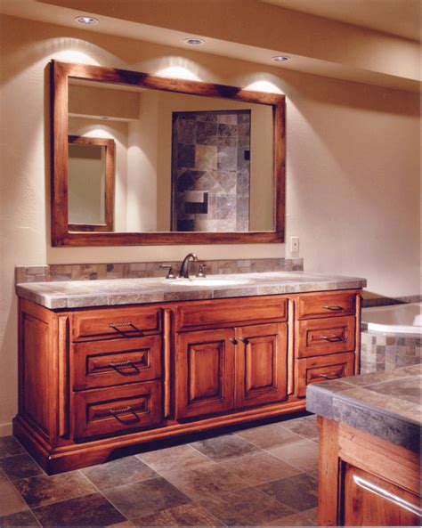 The added functionality of the double sink vanity is ideal for larger families, especially. Design idea for custom bathroom vanities without tops ...