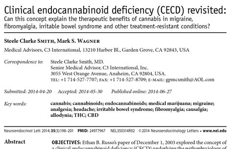 clinical endocannabinoid deficiency cecd revisited trugen3