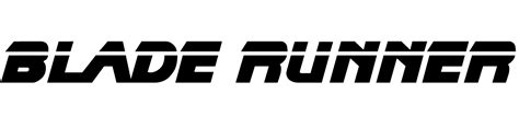 Blade Runner font download - Famous Fonts png image