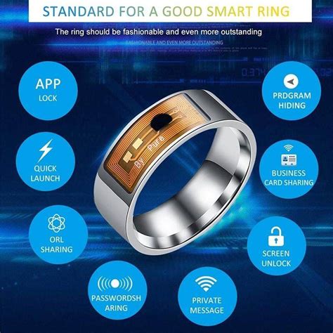 Nfc Multifunctional Waterproof Intelligent Ring Smart Wear Finger
