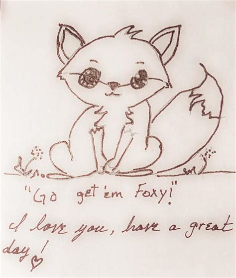 Foxy Love Drawing By Angela Lasky Pixels