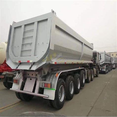 Manufacture Aggregate 45cbm 80 Tons 4 Axles U Shape Dump Truck Trailers