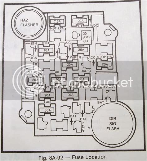 1978 Corvette Fuse Panel Diagram