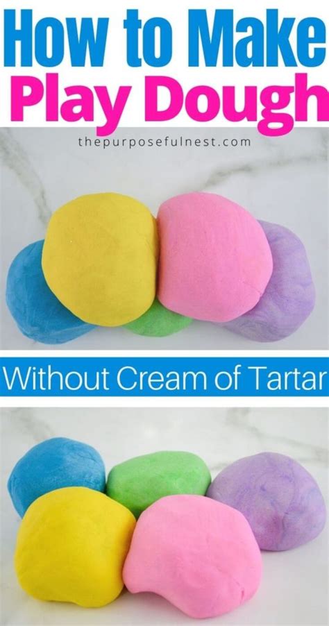 Play Dough Recipe No Cook Cream Of Tartar Besto Blog