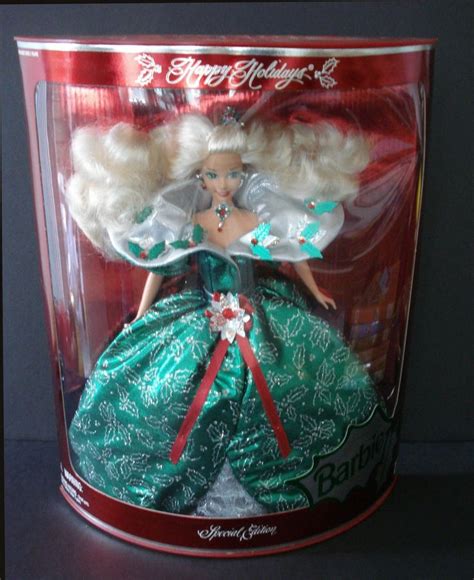 Happy Holidays Barbie Doll 1995 Special Edition Christmas Etsy