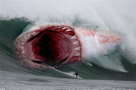 Worlds Biggest Shark Photoshoped By Raúl Megalodon Shark Pictures