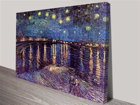 Though rendered in vibrant brushstrokes and expressive color, the scene is calm. Buy Starry Night over the Rhone Art Print by Vincent van Gogh