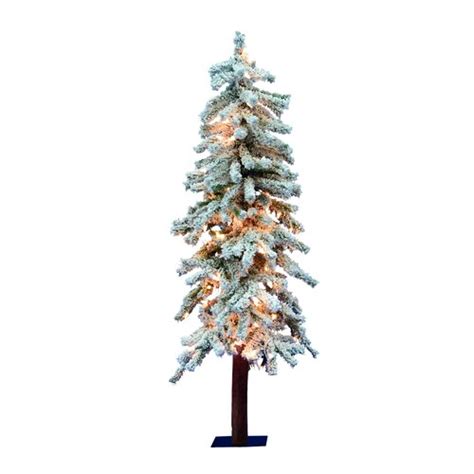 Greyleigh Flocked Alpine Artificial Christmas Tree And Reviews Wayfair